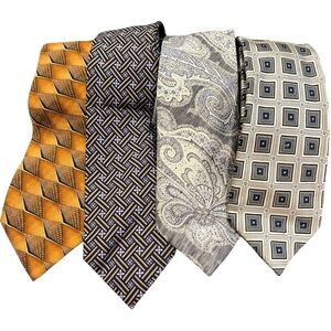 Jz Richards j.z. Gallery silk tie lot neckties silk made in USA like new